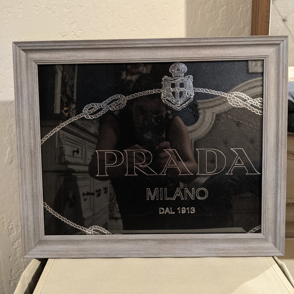 11x14 Prada Luxury Gift Bag - Framed